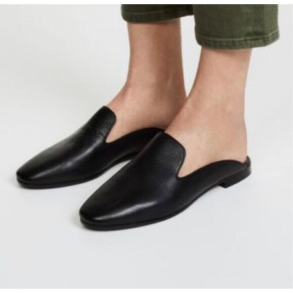 Frye Terri Leather Mules Slip On Flats 5.5M - Picture 1 of 7